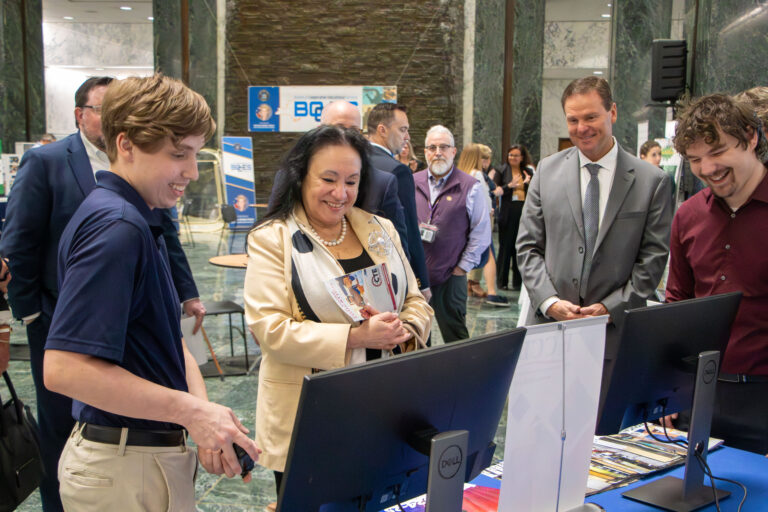 CAM P-TECH Students Represent E2CCB at Statewide BOCES Expo in Albany