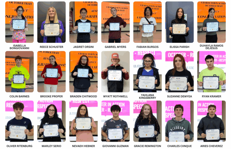 CTE Students Recognized for Positive Character Traits