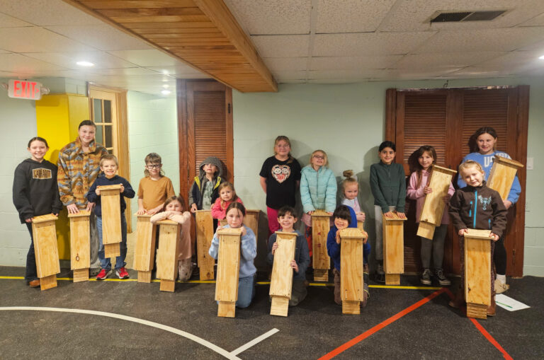 Construction Technology Students Help 4-H Club Build Homes for Bats