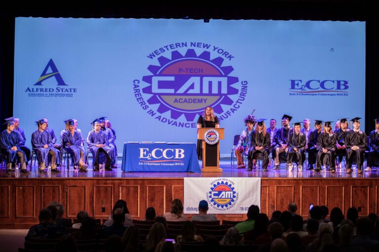 CAM P-TECH Celebrates Student Advancement, Associate Degree Graduates