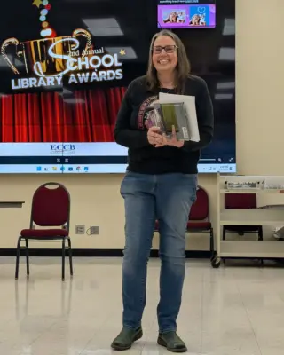 📚✨ E2CCB School Library System wrapped up the year with inspiration, creativity, and well-deserved recognition at its final meeting on May 9! Held at the LoGuidice Educational Center, the event featured powerful presentations from guest authors Nora Neus, Maria Scrivan, and Rachel DiNunzio — and celebrated Falconer’s April Binkley with the 2024-25 Library Program Award. 👏💡📖

Click the link to read the full story ➡️ https://www.e2ccb.org/news/e2ccb-school-library-system-concludes-year-with-authors-awards/ 

#E2CCB #SchoolLibraries #LiteracyLeaders #AuthorVisit #LibraryAward #StorytellingMatters #CommunityOfReaders