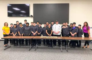 Representatives from Wegmans recently spoke to juniors enrolled in the Culinary Arts program at the Hewes Educational Center. Career & Technical Education students learned about job opportunities already available to them in high school. 👨‍🍳🍽️👩‍🍳 

As part of their visit, the Wegmans employees demonstrated how to roll sushi. The team included Gary Moffatt, a 2022 graduate of the Culinary Arts program at Hewes. 

“It was great having Wegmans and a former student present to demonstrate for junior Culinary Arts students at Hewes,” said instructor Chef Burke Lindquist.

Thanks for stopping by! 👋🍣🏫 

#BOCES #CTE #OpportunityMakers
